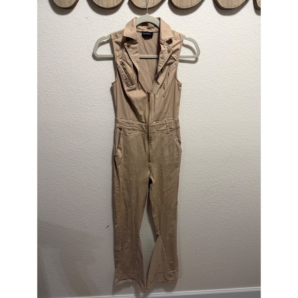 Bebe Tan Jumpsuit Size 0